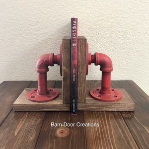 Rustic Industrial Book Ends